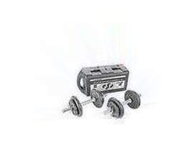 Maximuscle Cast Iron Dumbbell Set with Carry Case - 20kg